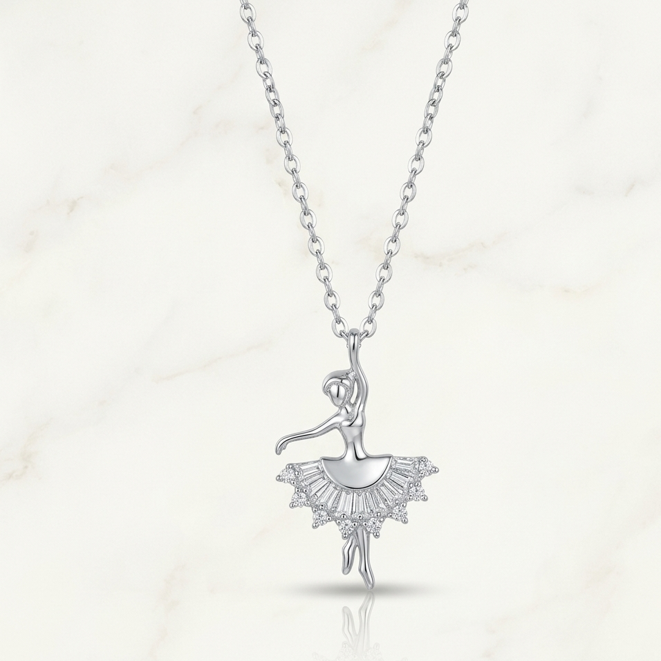 Ballerina Diamond Pendant Necklace